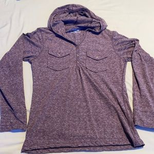 Hooded long sleeve shirt